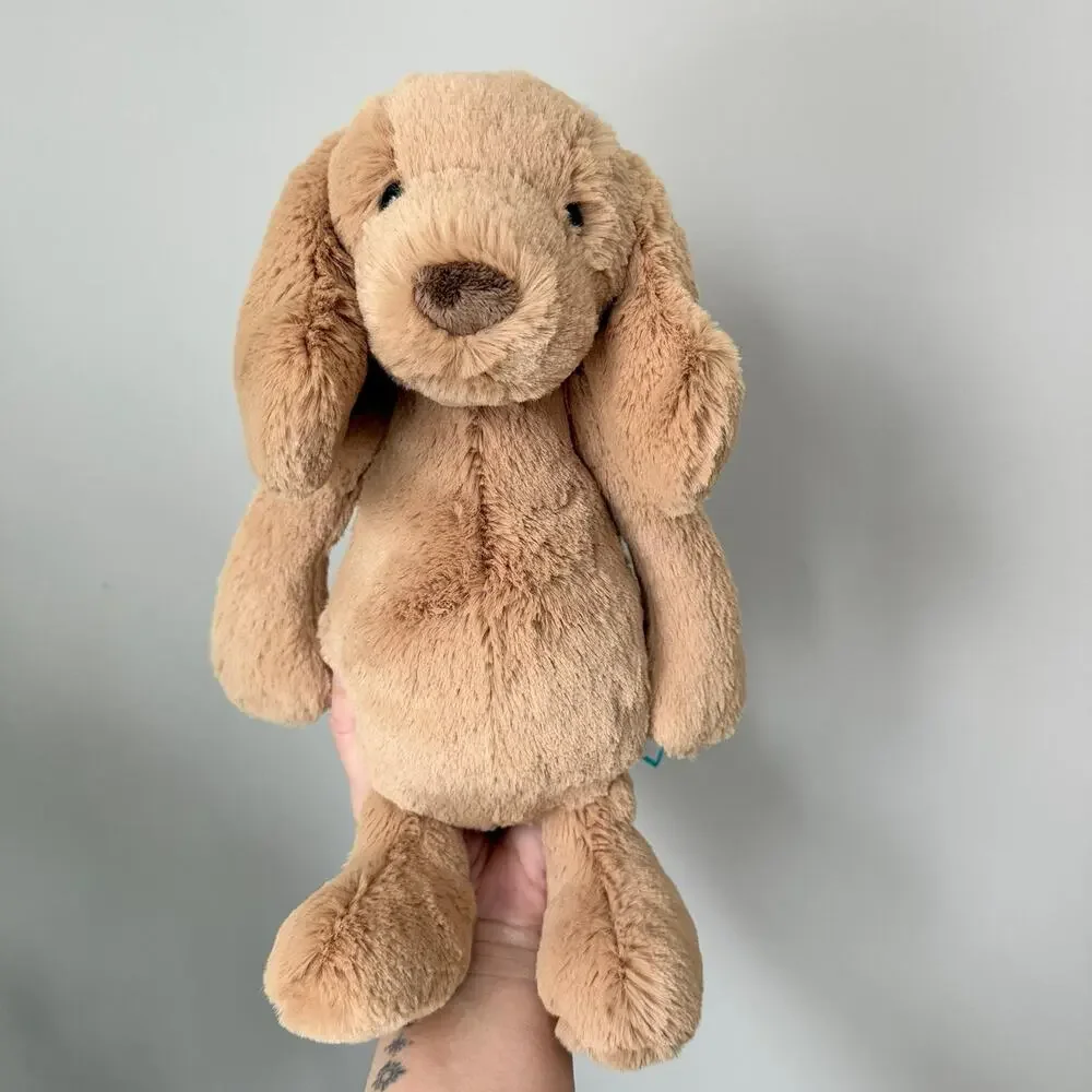 AUTHENTIC Jellycat Bashful Toffee Puppy Medium NWT - Fast Shipping! - Picture 3 of 10